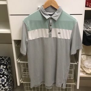 Grey Multi Color Travis Matthew Golf Polo